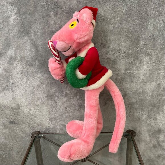 United Artist Toy Network Pink Panther Christmas Plush 2002 17”Tall - Picture 2 of 11